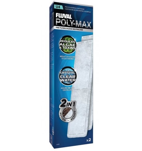 Kempinė Fluval U4 Poly-Max kasetė, 2 vnt Kempinė Fluval U4 Poly-Max kasetė, 2 vnt