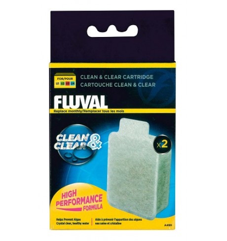 Kasetė "Clean & Clear" Fluval U2, U3, U4 filtrams, 2 vnt
