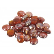 Stikliniai rutuliukai (gintaro spalvos), 300 g.