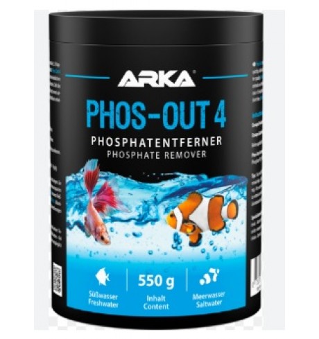 ARKA pHOS -out 4 Phosphate Remover granulės - fosfato šalintojas, 550 g ARKA pHOS -out 4 Phosphate Remover granulės - fosfato šalintojas, 550 g